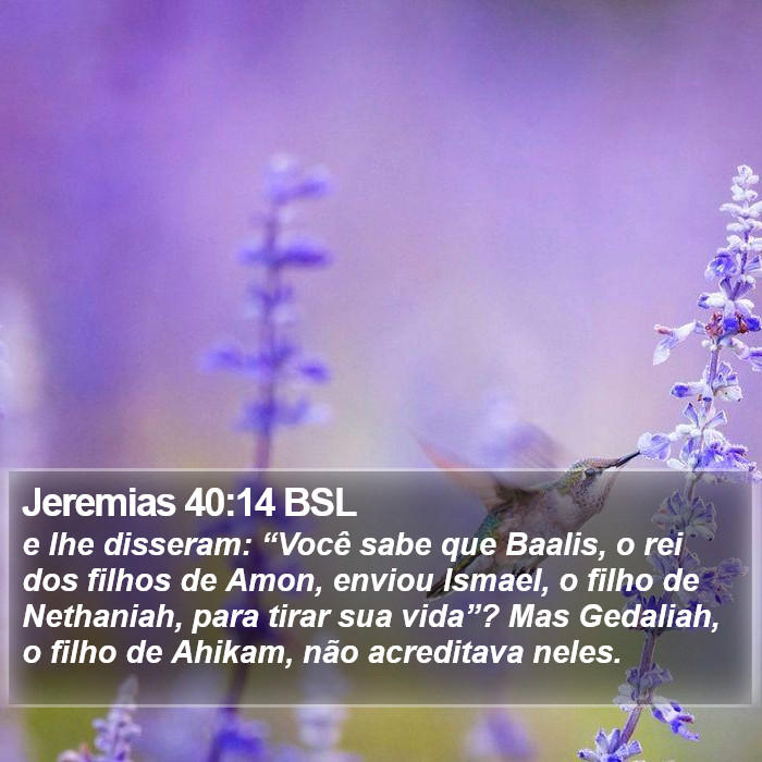 Jeremias 40:14 BSL Bible Study