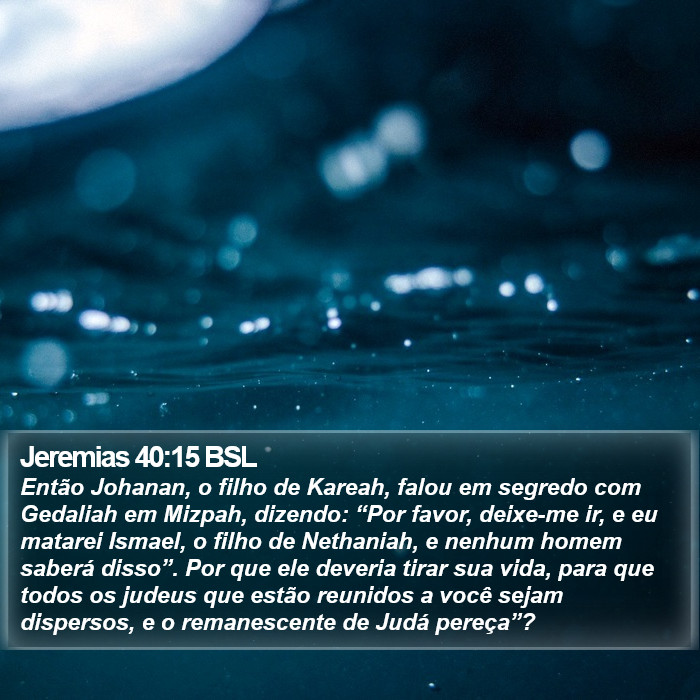 Jeremias 40:15 BSL Bible Study