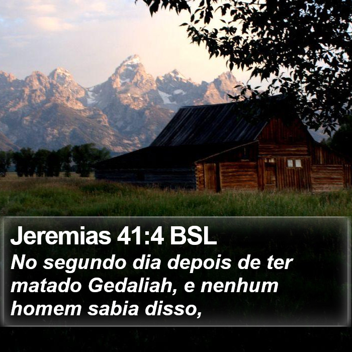 Jeremias 41:4 BSL Bible Study