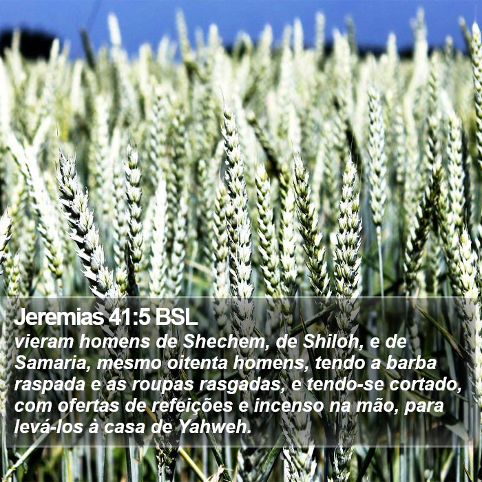 Jeremias 41:5 BSL Bible Study