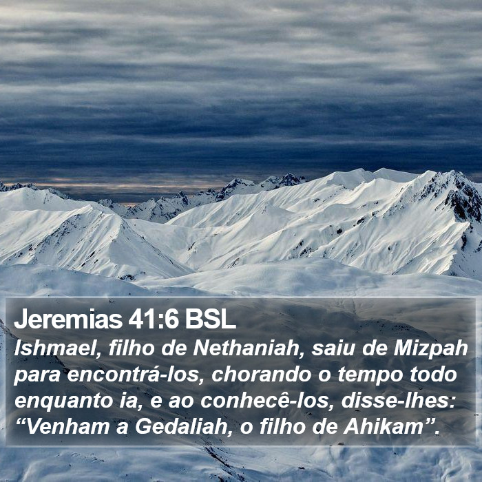 Jeremias 41:6 BSL Bible Study