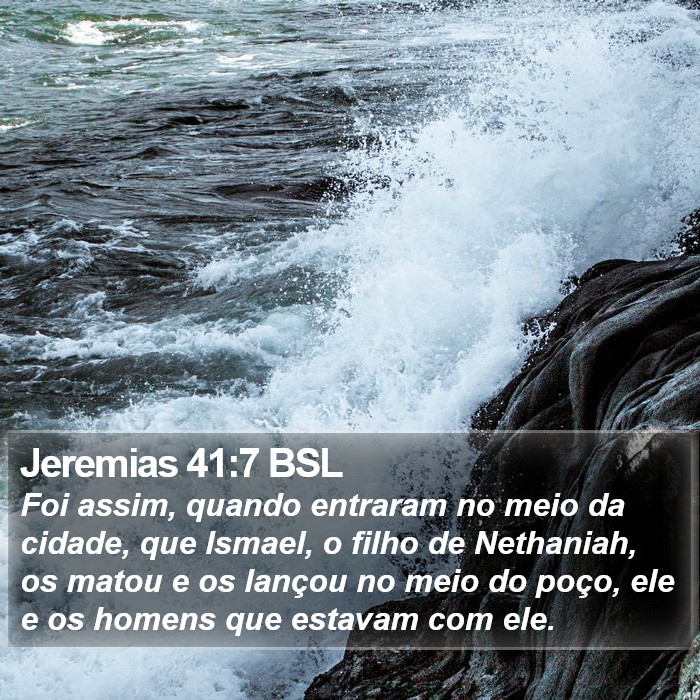 Jeremias 41:7 BSL Bible Study