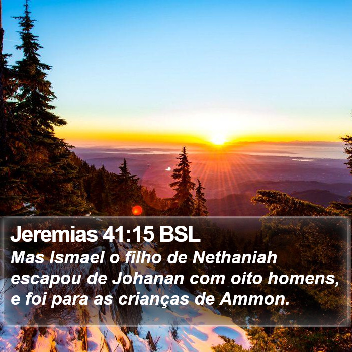 Jeremias 41:15 BSL Bible Study