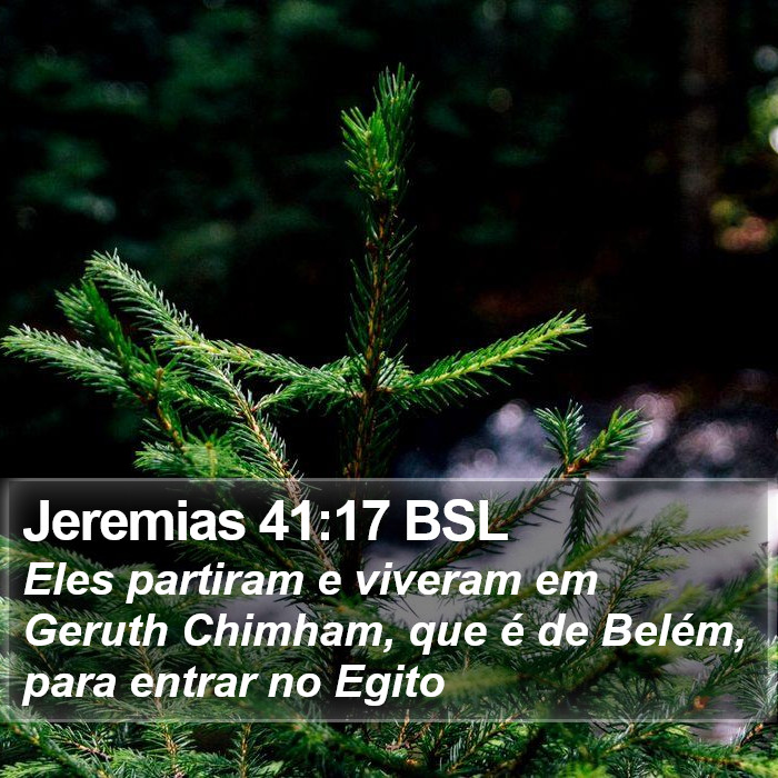 Jeremias 41:17 BSL Bible Study