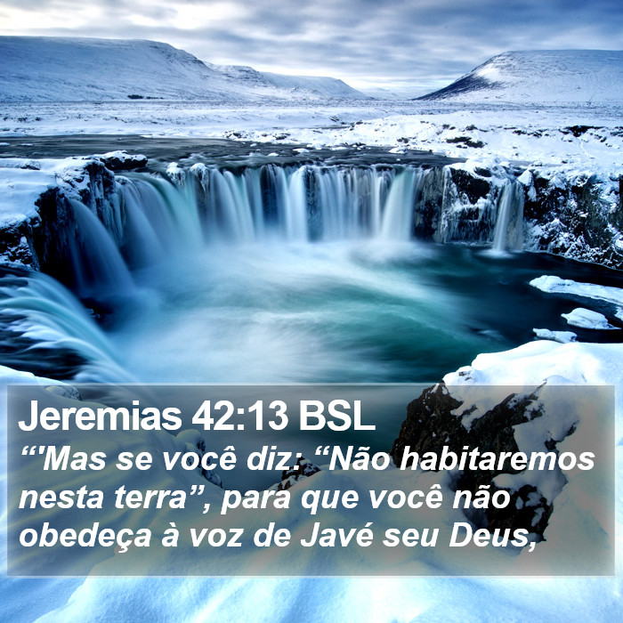 Jeremias 42:13 BSL Bible Study