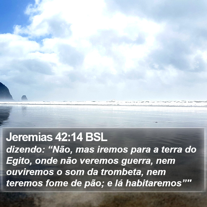 Jeremias 42:14 BSL Bible Study