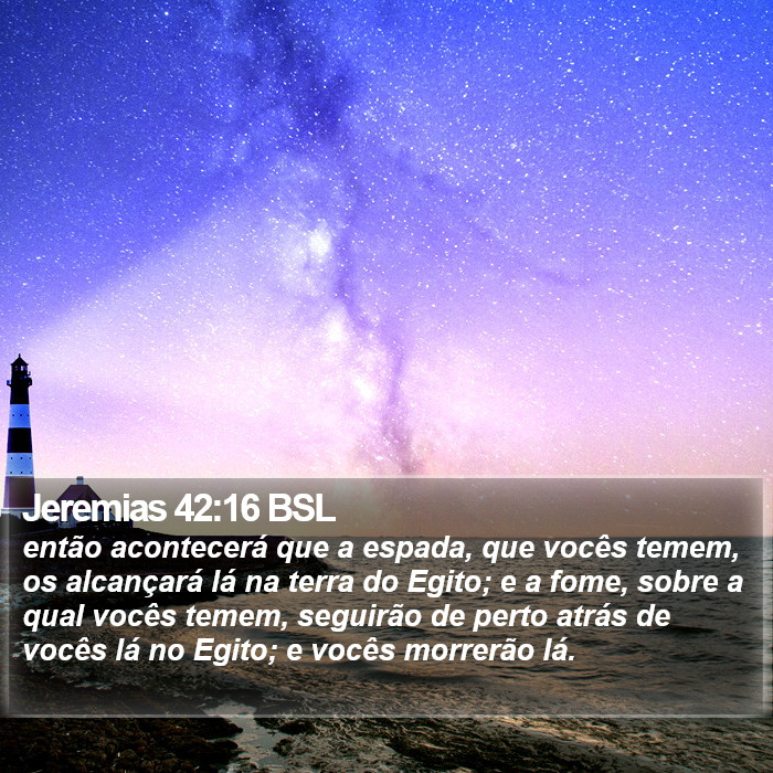 Jeremias 42:16 BSL Bible Study