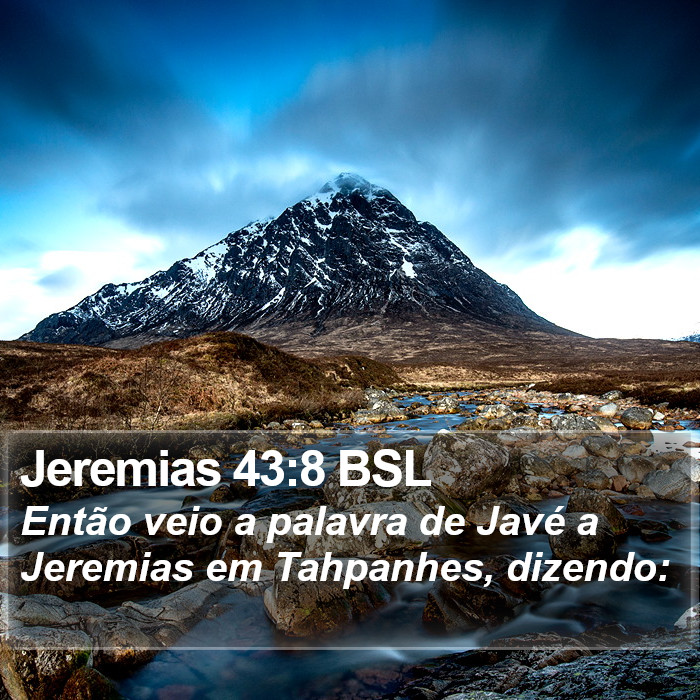 Jeremias 43:8 BSL Bible Study