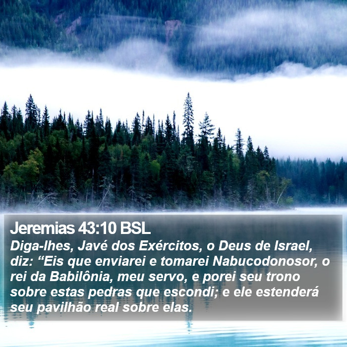 Jeremias 43:10 BSL Bible Study