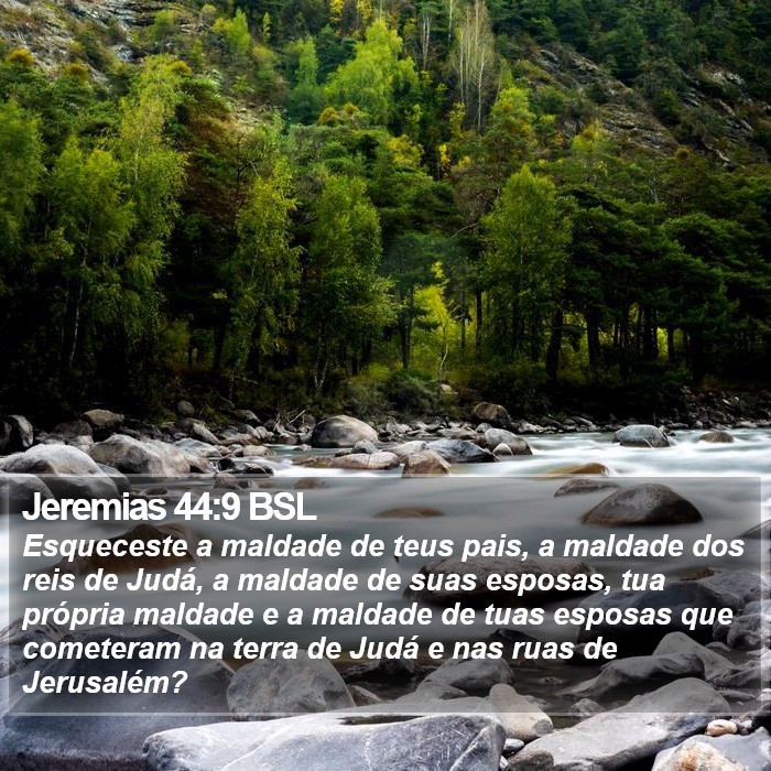 Jeremias 44:9 BSL Bible Study