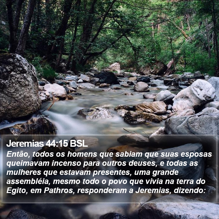 Jeremias 44:15 BSL Bible Study