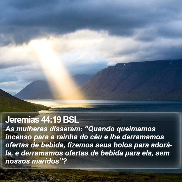 Jeremias 44:19 BSL Bible Study