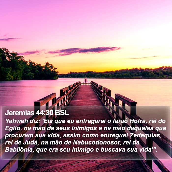 Jeremias 44:30 BSL Bible Study