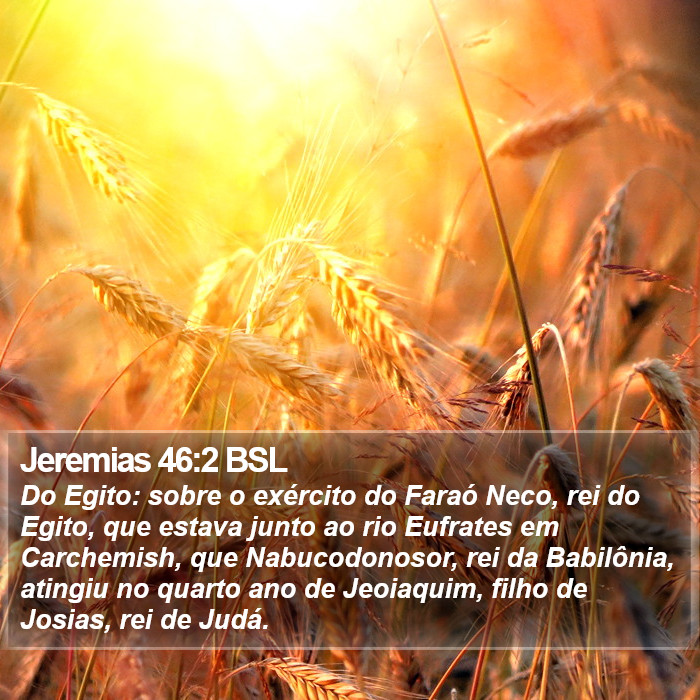 Jeremias 46:2 BSL Bible Study