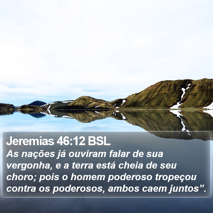 Jeremias 46:12 BSL Bible Study