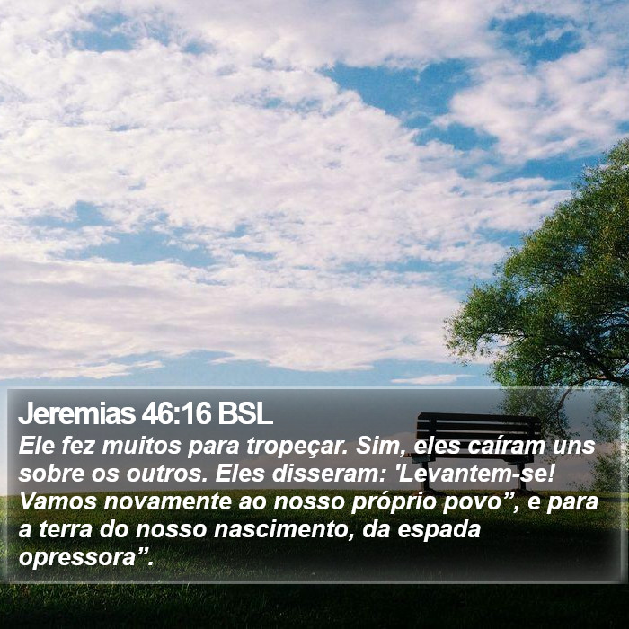 Jeremias 46:16 BSL Bible Study