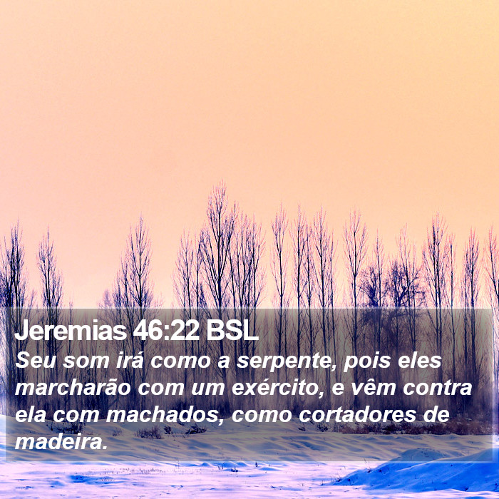 Jeremias 46:22 BSL Bible Study