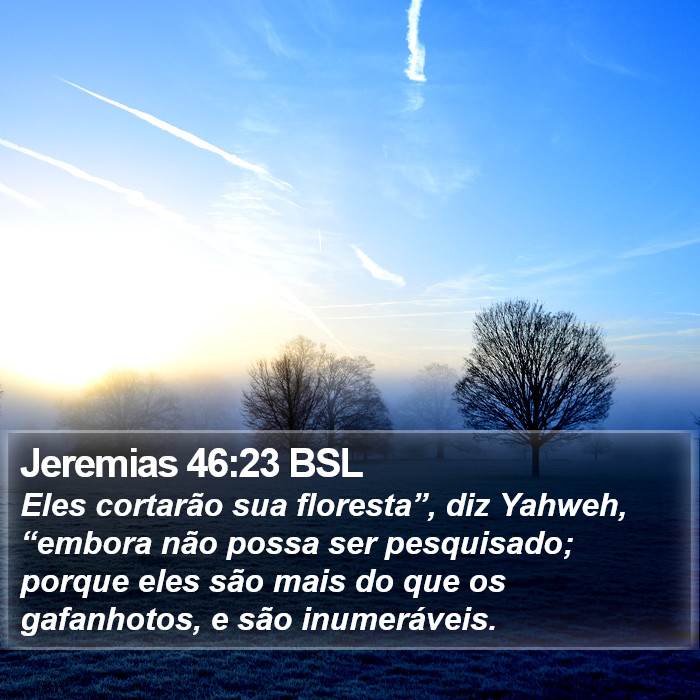Jeremias 46:23 BSL Bible Study