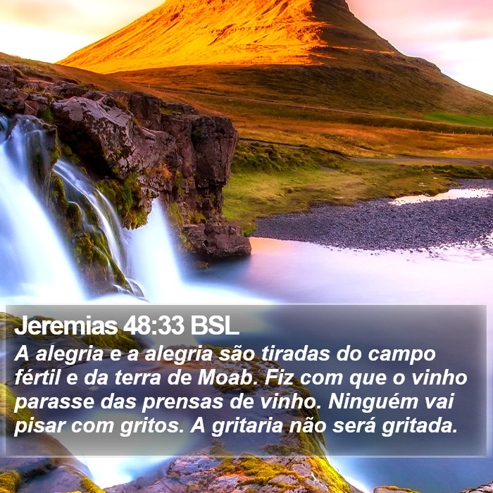 Jeremias 48:33 BSL Bible Study