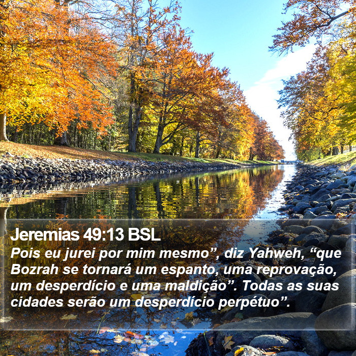 Jeremias 49:13 BSL Bible Study