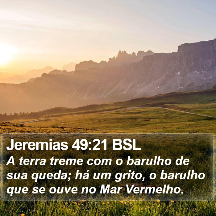 Jeremias 49:21 BSL Bible Study