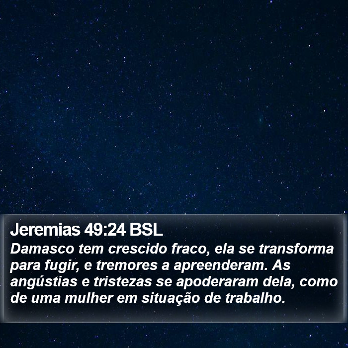Jeremias 49:24 BSL Bible Study