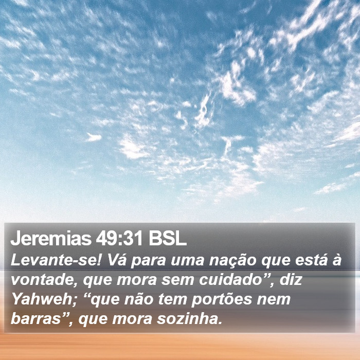 Jeremias 49:31 BSL Bible Study