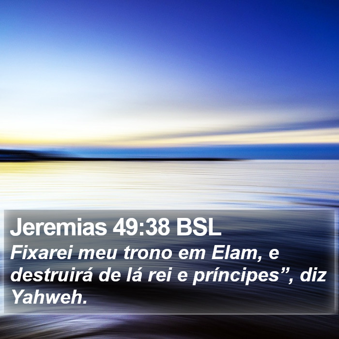 Jeremias 49:38 BSL Bible Study