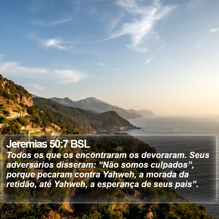 Jeremias 50:7 BSL Bible Study