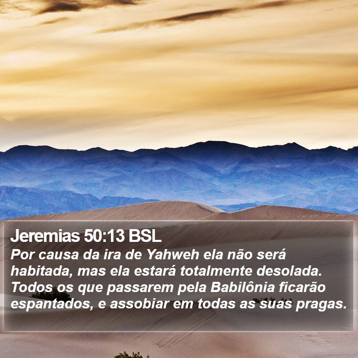 Jeremias 50:13 BSL Bible Study