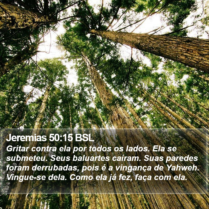 Jeremias 50:15 BSL Bible Study