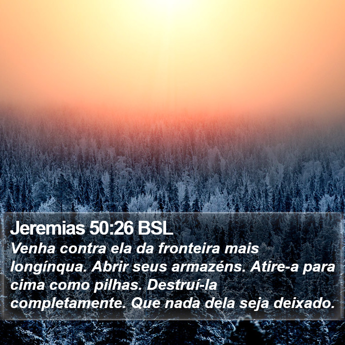 Jeremias 50:26 BSL Bible Study