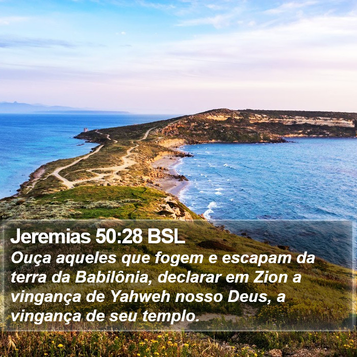 Jeremias 50:28 BSL Bible Study