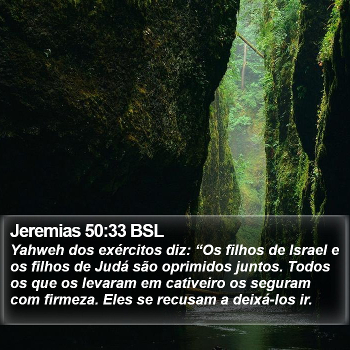 Jeremias 50:33 BSL Bible Study