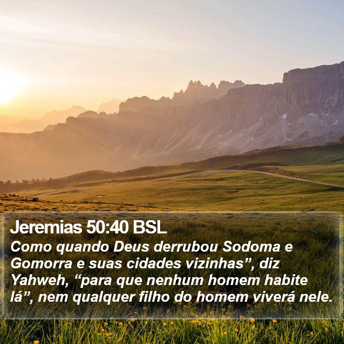 Jeremias 50:40 BSL Bible Study