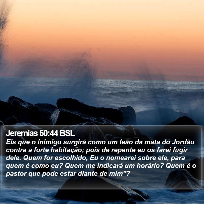 Jeremias 50:44 BSL Bible Study