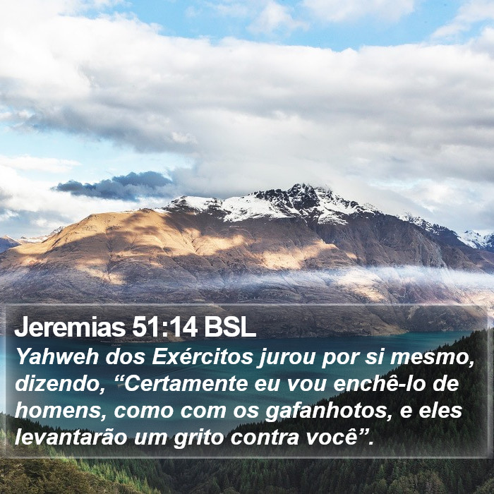 Jeremias 51:14 BSL Bible Study