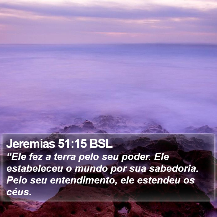 Jeremias 51:15 BSL Bible Study