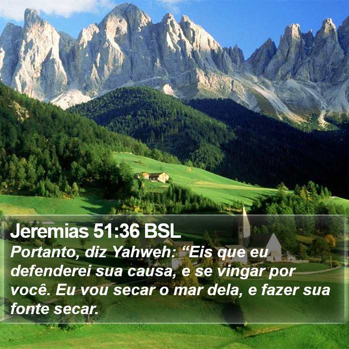 Jeremias 51:36 BSL Bible Study