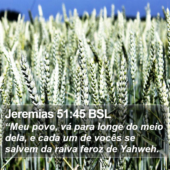 Jeremias 51:45 BSL Bible Study