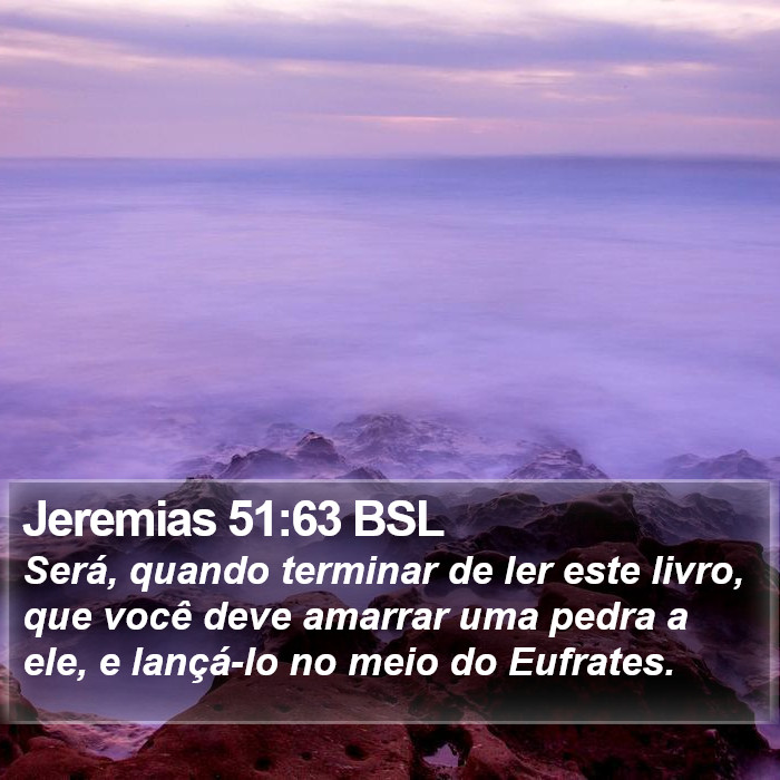 Jeremias 51:63 BSL Bible Study
