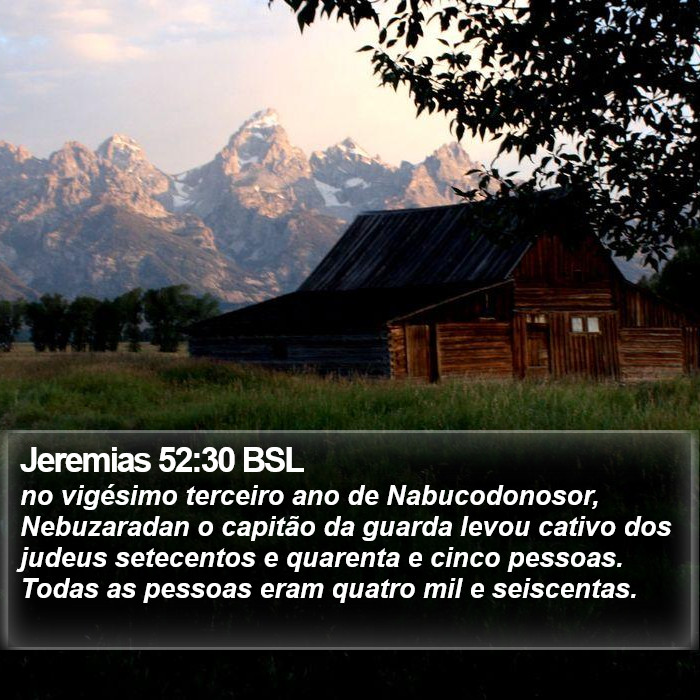 Jeremias 52:30 BSL Bible Study