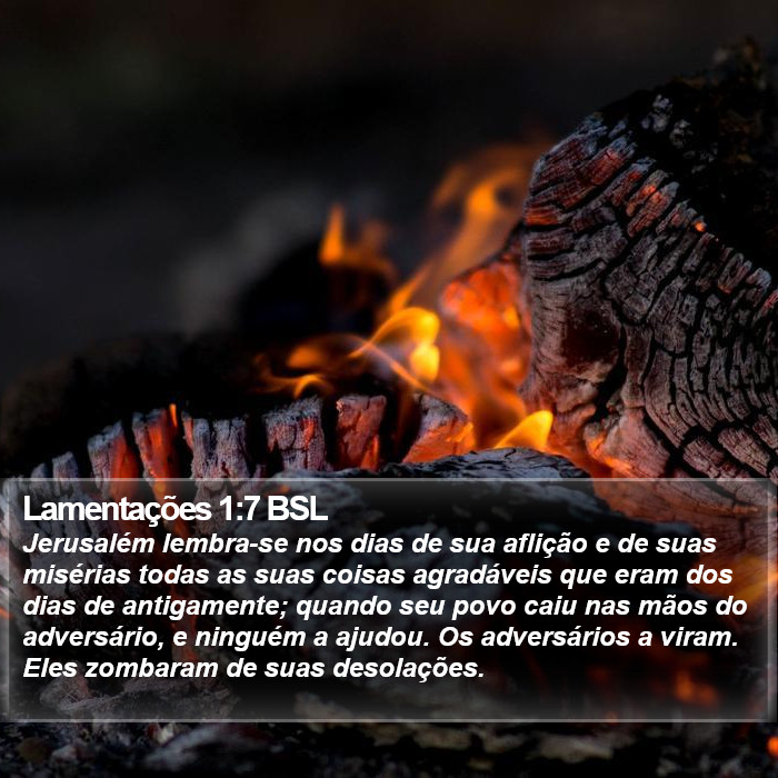 Lamentações 1:7 BSL Bible Study