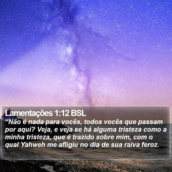 Lamentações 1:12 BSL Bible Study