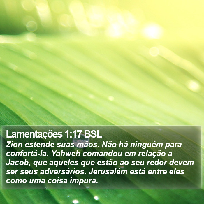 Lamentações 1:17 BSL Bible Study