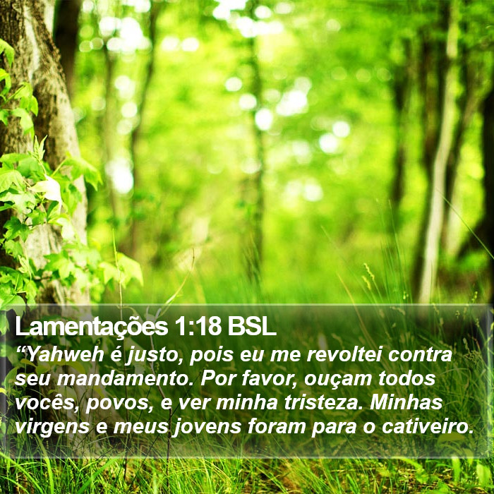 Lamentações 1:18 BSL Bible Study