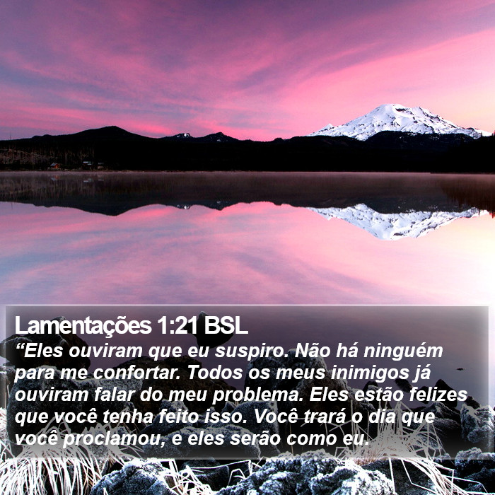 Lamentações 1:21 BSL Bible Study