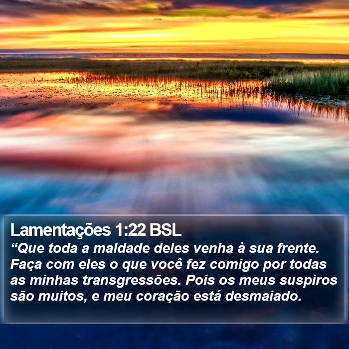 Lamentações 1:22 BSL Bible Study