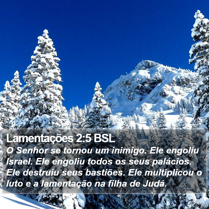 Lamentações 2:5 BSL Bible Study
