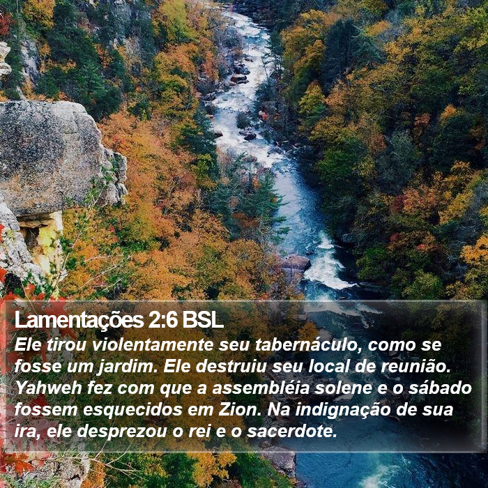 Lamentações 2:6 BSL Bible Study